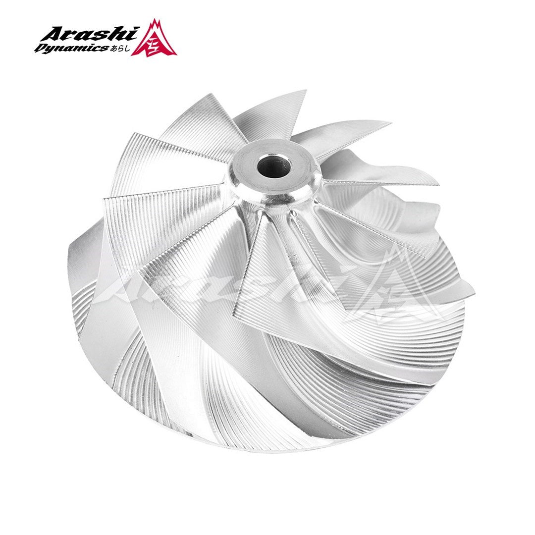 バリヤード　ex　渦巻き　ホロ ARASHI TURBO Compressor Billet Wheel For Garrett GTX3582R GEN II