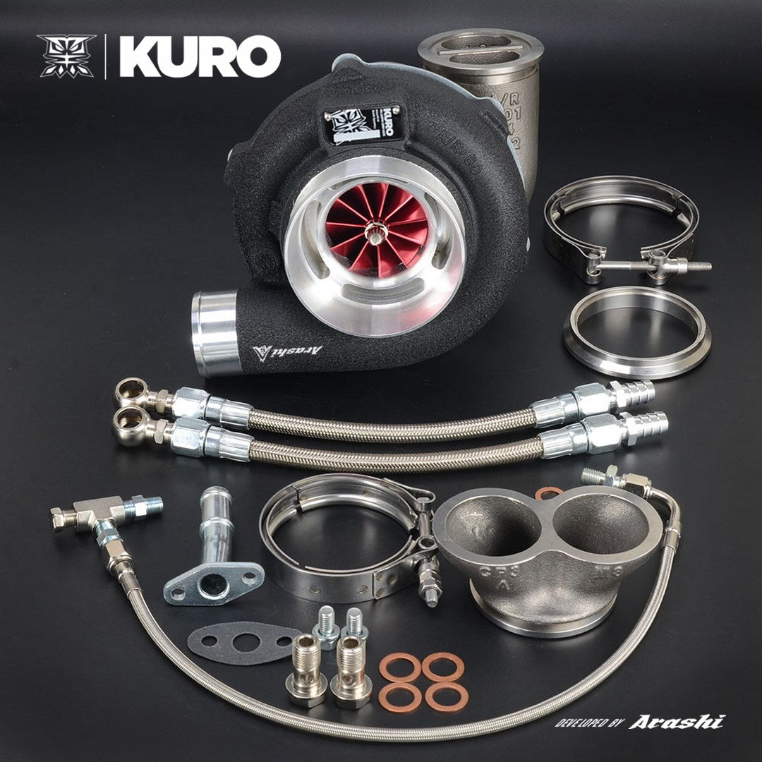 Arashi Dynamics KURO TURBO GT3037 V-band 1.01 A/R Twin Scroll BALL