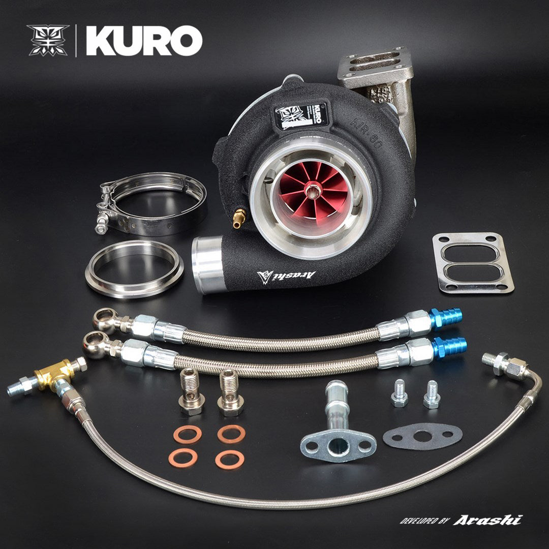 ターボー Arashi Dynamics KURO TURBO GTX3576R Gen2 T3 0.83 A/R Twin Scroll