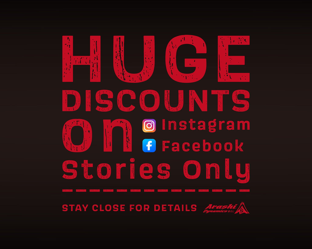 Huge Discounts on Instagram/Facebook Stories