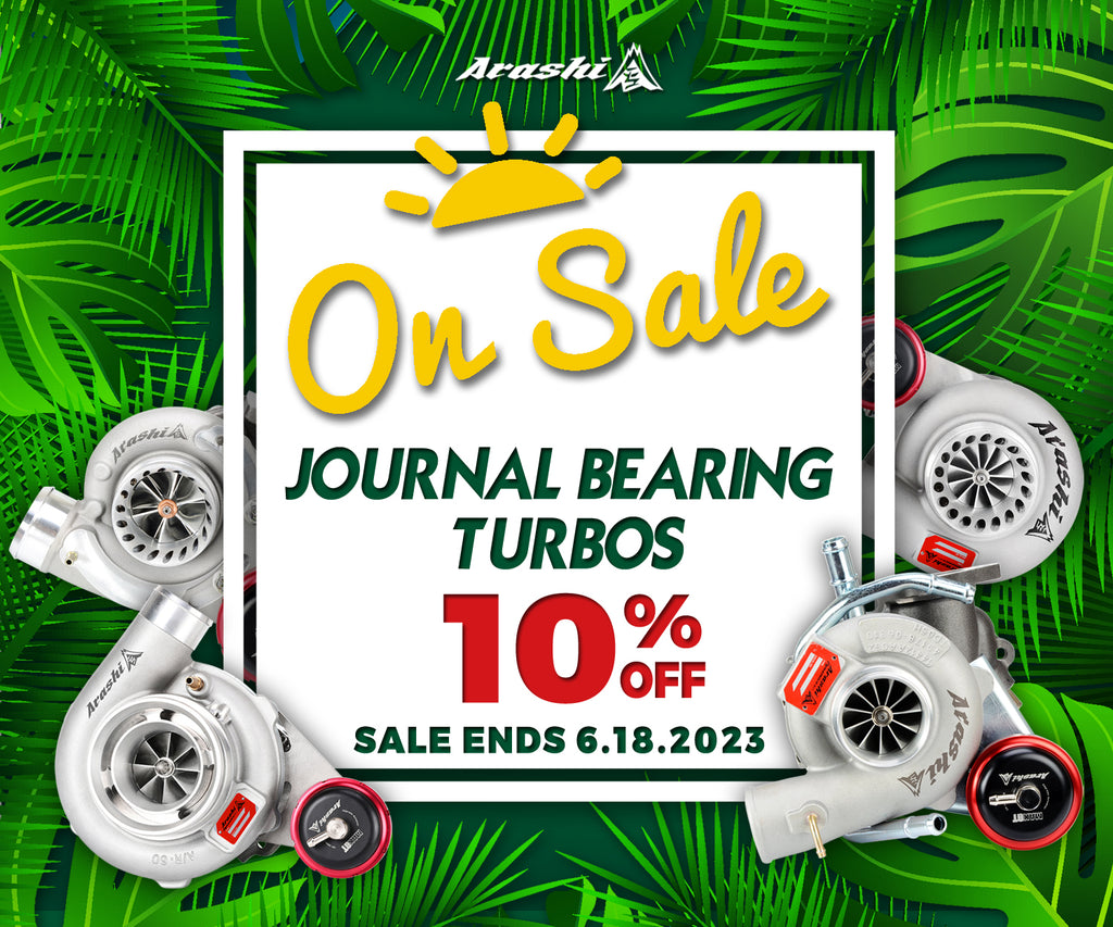 Arashi journal bearing turbos are on SALE!