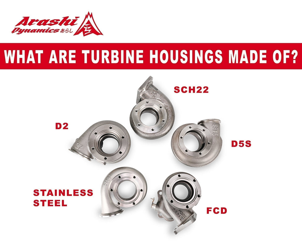 What are turbine housings made of?