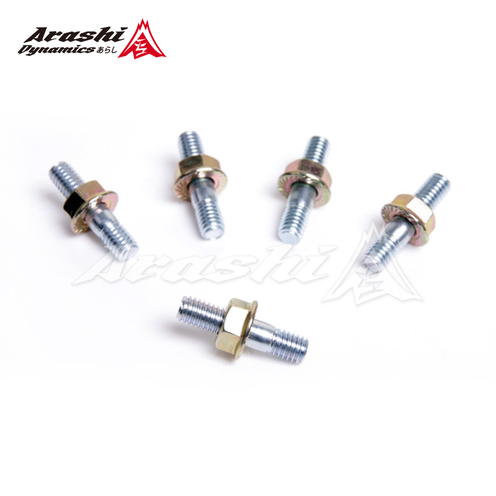 M6 x 1.0 Stud Nut 27mm For Toyota Landcruiser 1JZ 1HD CT20 CT26 Turbo 5 Sets