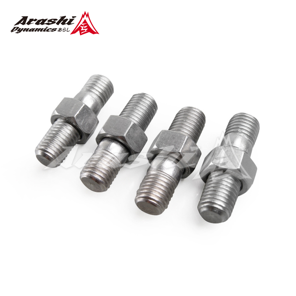 M10x1.25 Stud 35mm & Nut For Subaru TD04L TD05 Turbo EVO 1 ~ EVO 9 EVO X / 4 Sets