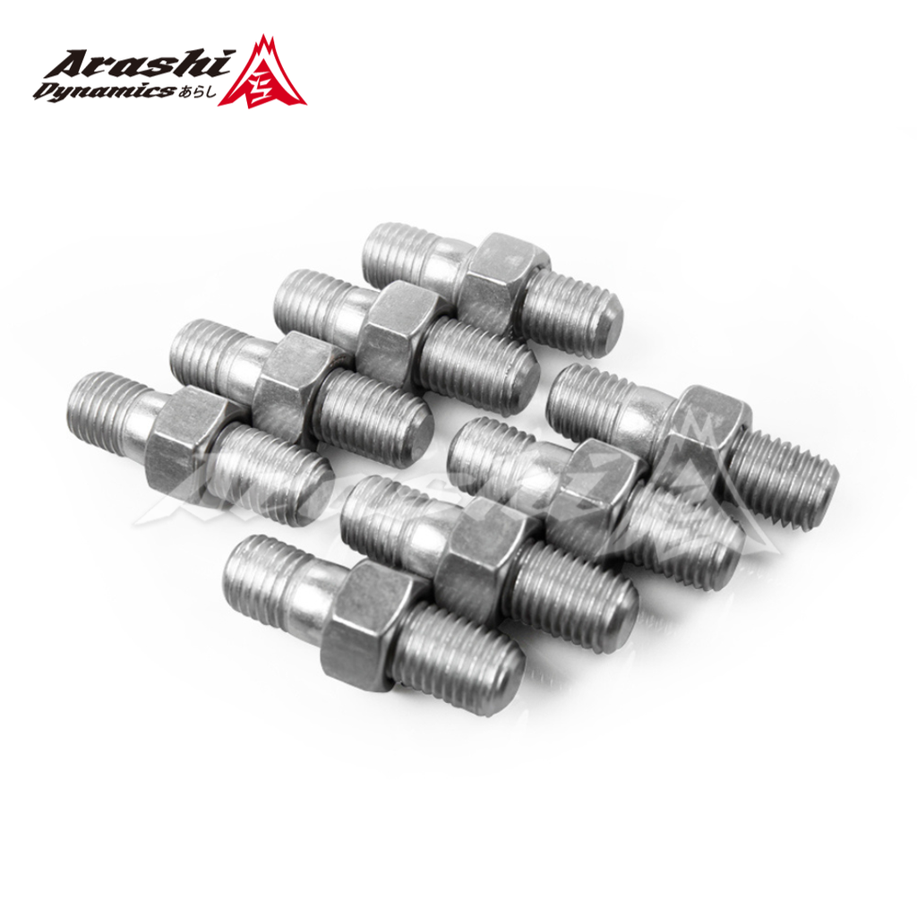 M10x1.25 Stud 35mm & Nut For DSM 1G EVO Subaru STi Impreza TD04L TD05 TD06 Turbo / 8 Sets