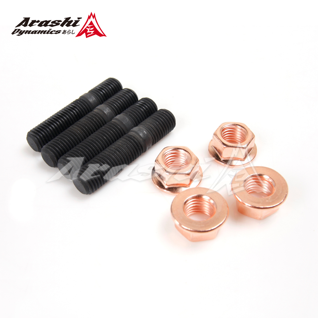 M10x1.25 Stud 47.5mm & Nut For Subaru VF22 VF30 VF34 / TD04L TD05H TD06 Turbo / 4 Sets