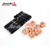 M10x1.25 Stud 47.5mm & Nut For Subaru VF22 VF30 VF34 / TD04L TD05H TD06 Turbo / 8 Sets