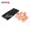 M10x1.25 Stud 47.5mm & Nut For Mitsubishi DSM EVO 9 EVO X TD05H TD06 Turbo / 10 Sets