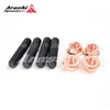 M10x1.25 M10x1.5 Stud 45mm & Nut For Subaru TD04 TD05H TD06 EVO1 ~ EVO10 Turbo / 4 Sets