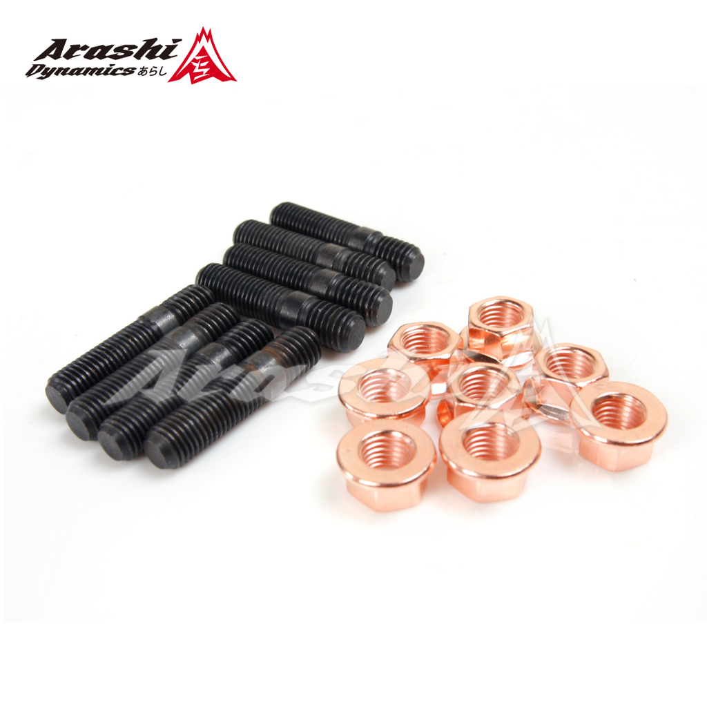 M10x1.25 M10x1.5 Stud 45mm & Nut For IHI RHF5H RHF55 RHF5HB VF22 VF30 VF34 Turbo / 8 Sets