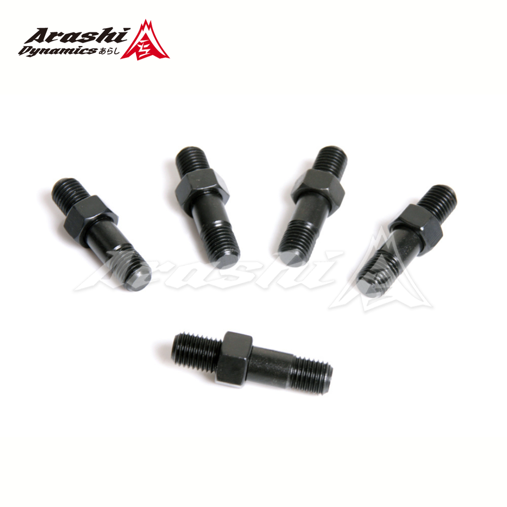 M10x1.25 Stud 43mm & Nut For Toyota 1HD 1JZ CT20 CT26 Turbo / 5 Sets