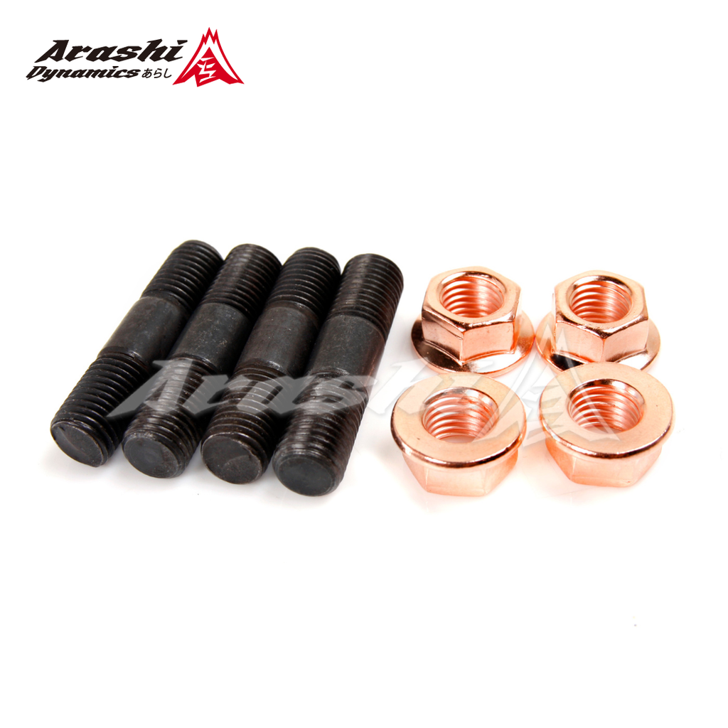 M10x1.25 Stud 43mm & Nut For Toyota 1HD 1JZ CT20 CT26 Turbo / 4 Sets