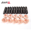 M10x1.25 Stud 43mm & Nut For Toyota 1HD 1HZ 1JZ 2JZ CT20 CT26 Turbo / 10 Sets