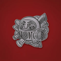 Arashi Daruma Metal Magnet