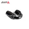 High Polished Swivel Hose End 180° 4AN Aluminum Fitting Adapter