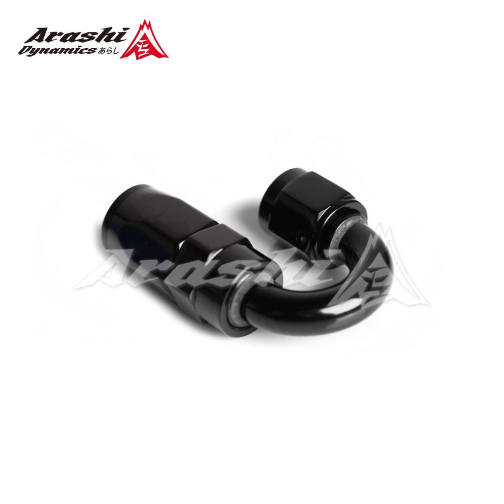 High Polished Swivel Hose End 180° 4AN Aluminum Fitting Adapter