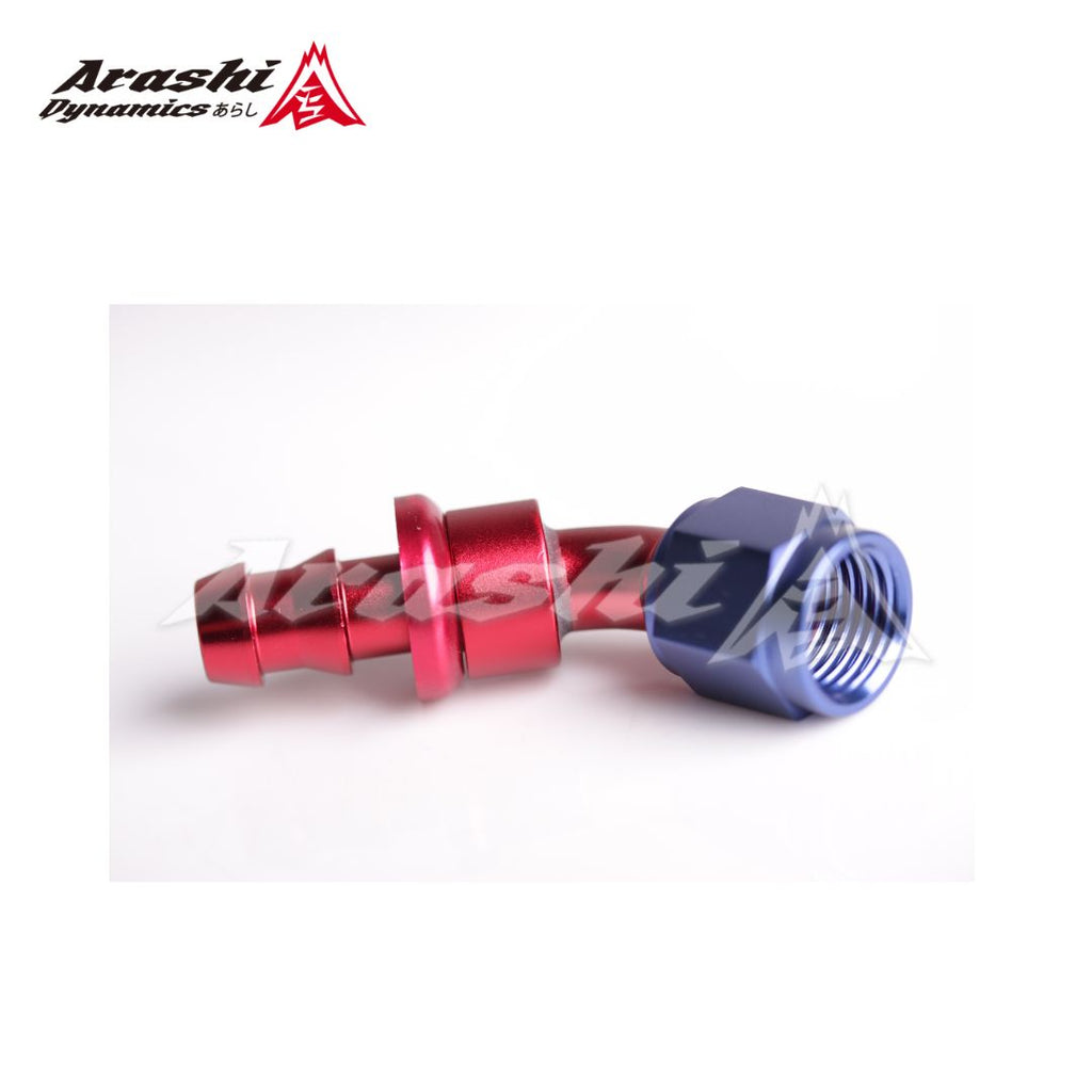 Push on Hose End 45° 4AN Aluminum Fitting Adapter