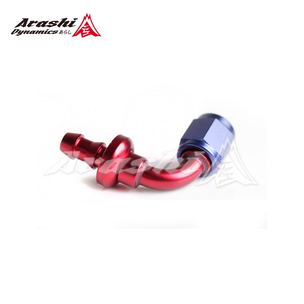 Push on Hose End 90° 8AN Aluminum Fitting Adapter