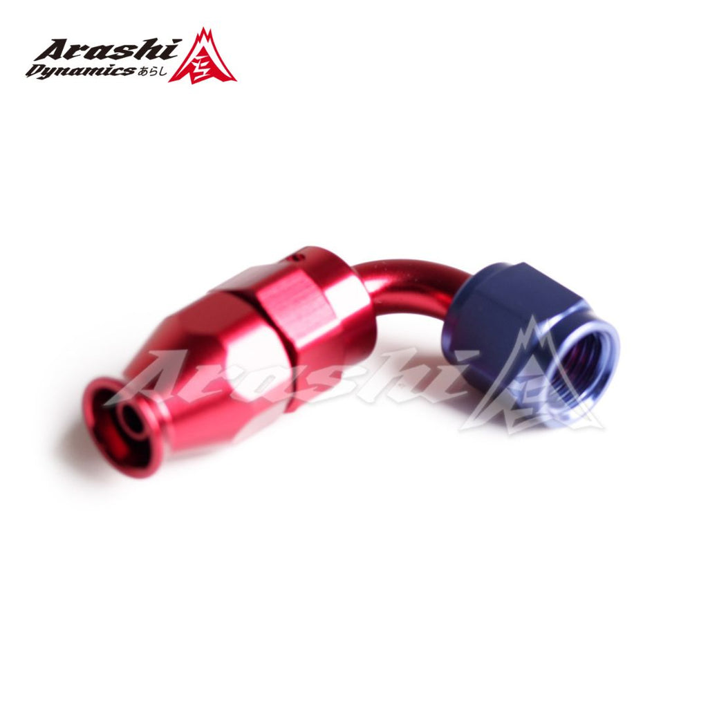 PTFE Hose 4AN End 90° Aluminum Fitting Adapter