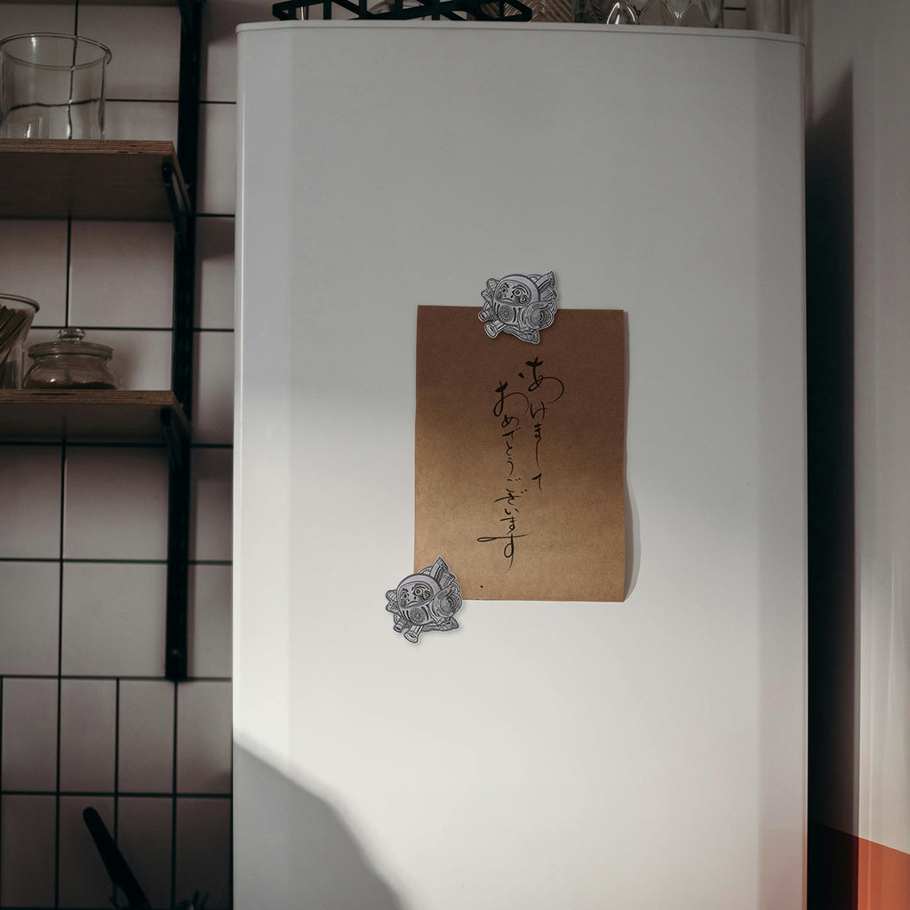 Arashi Daruma Metal Magnet