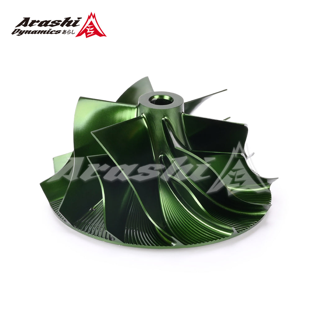 Arashi Turbo Compressor Billet Wheel TD05H TD06-20G (52.5/68 mm) 6+6 GREEN