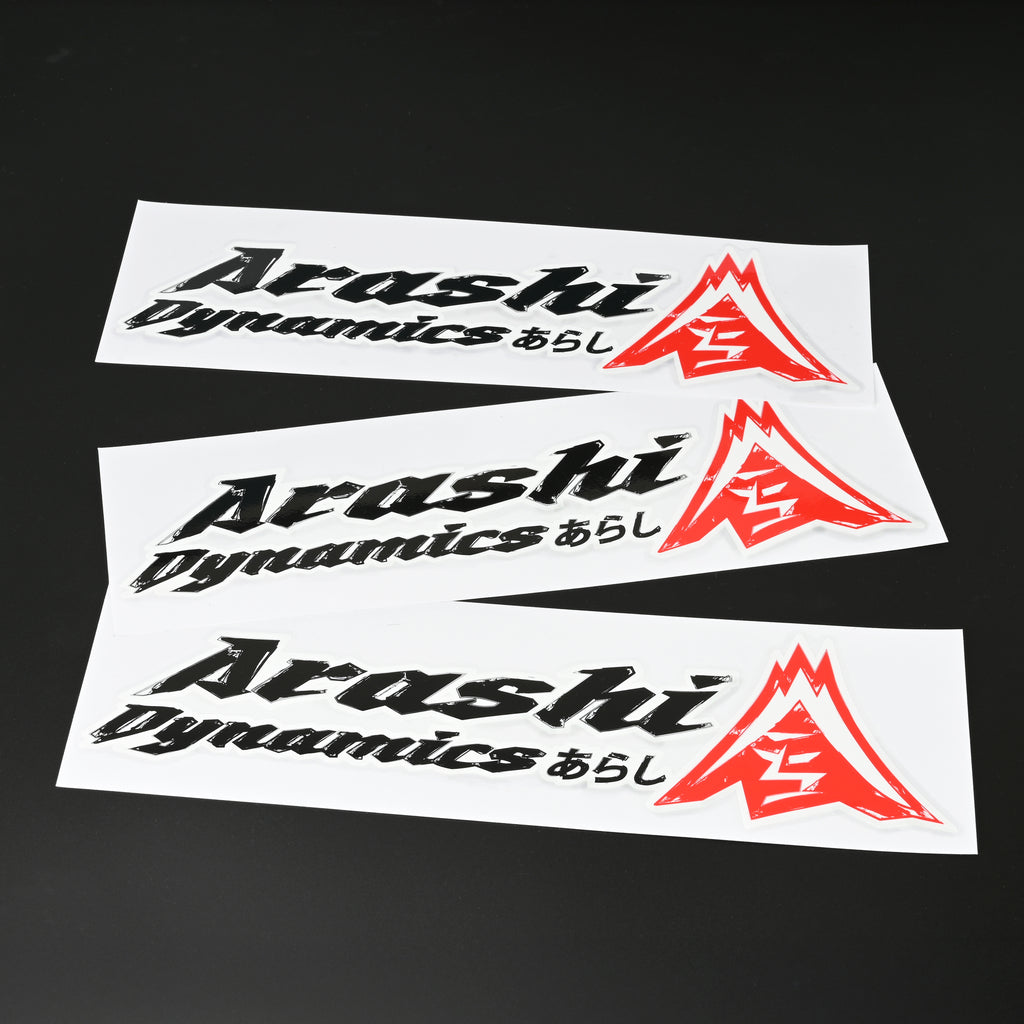 Arashi Logo Decal  300x90mm (3pcs)