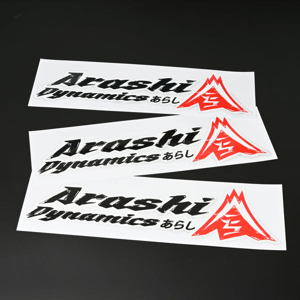 Arashi Logo Decal  300x90mm (3pcs)