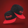 Arashi Flat Brim Black-red Adjustable Cap