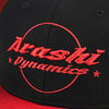 Arashi Flat Brim Black-red Adjustable Cap