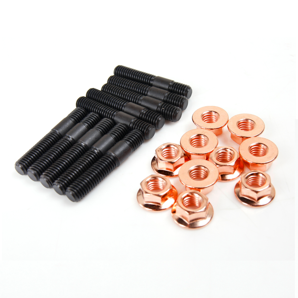 M8x1.25 Stud 45mm & Nut For Garrett T25 T28 GT25 GT28 Turbo Silvia S14 S15 SR20DET / 10 Sets