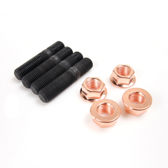 M10x1.25 Stud 47.5mm & Nut For Subaru VF22 VF30 VF34 / TD04L TD05H TD06 Turbo / 4 Sets