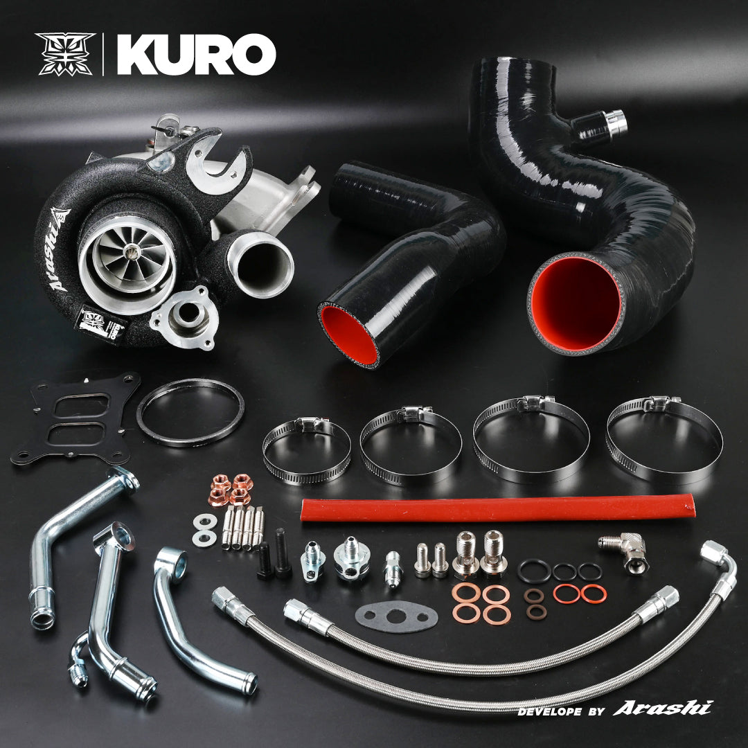 Arashi Dynamics KURO Turbo GTX3076R Gen2 Audi S3 VW Golf R MK7 IS38 ...