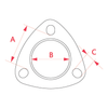 Universal Models Exhaust Muffler Gasket Engine 64 mm