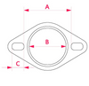 Universal Models Exhaust Pipe Muffler Manifold Gasket 70mm (2.75