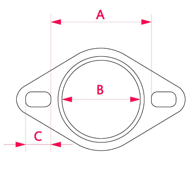 Universal Models Exhaust Pipe Muffler Manifold Gasket 70mm (2.75