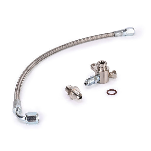 BMW N54 335i 535i w/ single Garrett GT30R GT35R Ball Bearing Turbo Oil Feed Line Kit