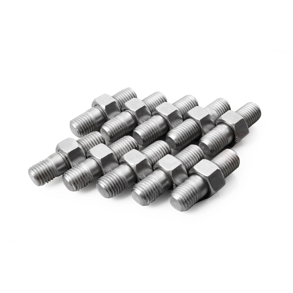 M10x1.25 Stud 35mm & Nut For DSM 1G EVO / Subaru WRX TD04L TD05 TD06 Turbo / 10 Sets