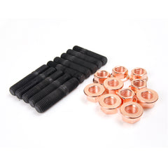 M10x1.25 Stud 47.5mm & Nut For Mitsubishi DSM EVO 9 EVO X TD05H TD06 Turbo / 10 Sets