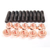 M10x1.25 Stud 43mm & Nut For Toyota 1HD 1HZ 1JZ 2JZ CT20 CT26 Turbo / 10 Sets