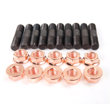 M10x1.25 Stud 43mm & Nut For Toyota 1HD 1HZ 1JZ 2JZ CT20 CT26 Turbo / 10 Sets