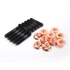 M8x1.25 Stud 38mm & Nut For Garrett T28 T25 GT25 GT28 GT30 GT35 Silvia SR20DET CA18DET Turbo / 10 Sets
