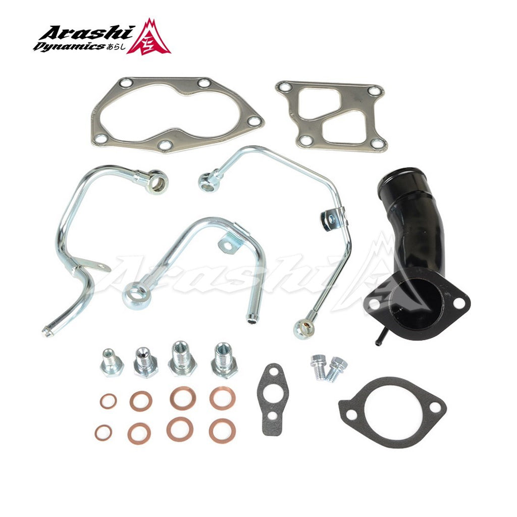 Mitsubishi 4G63T Lancer EVO 9 EVO 4 5 6 7 8 TD05HR Turbo Oil Water Line Pipe Kit