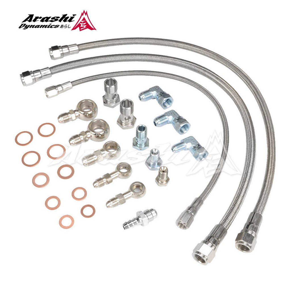 NISSAN Skyline R31 R32 RB20DET RB25DET RB30DET Ball Bearing Turbo Oil Water Line Kit
