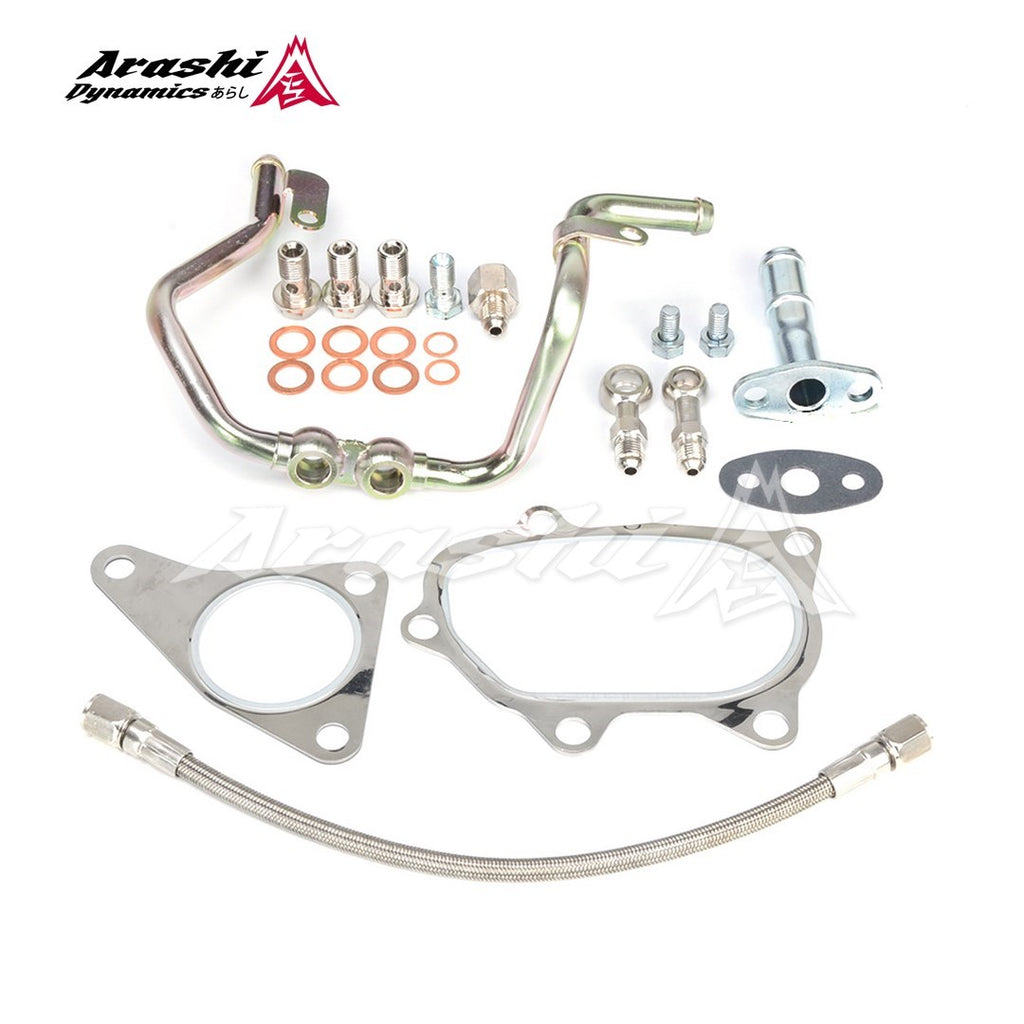 SUBARU EJ20 EJ25 Forester IHI VF40 VF46 VF52 Turbo Oil Water Teflon Line Kit