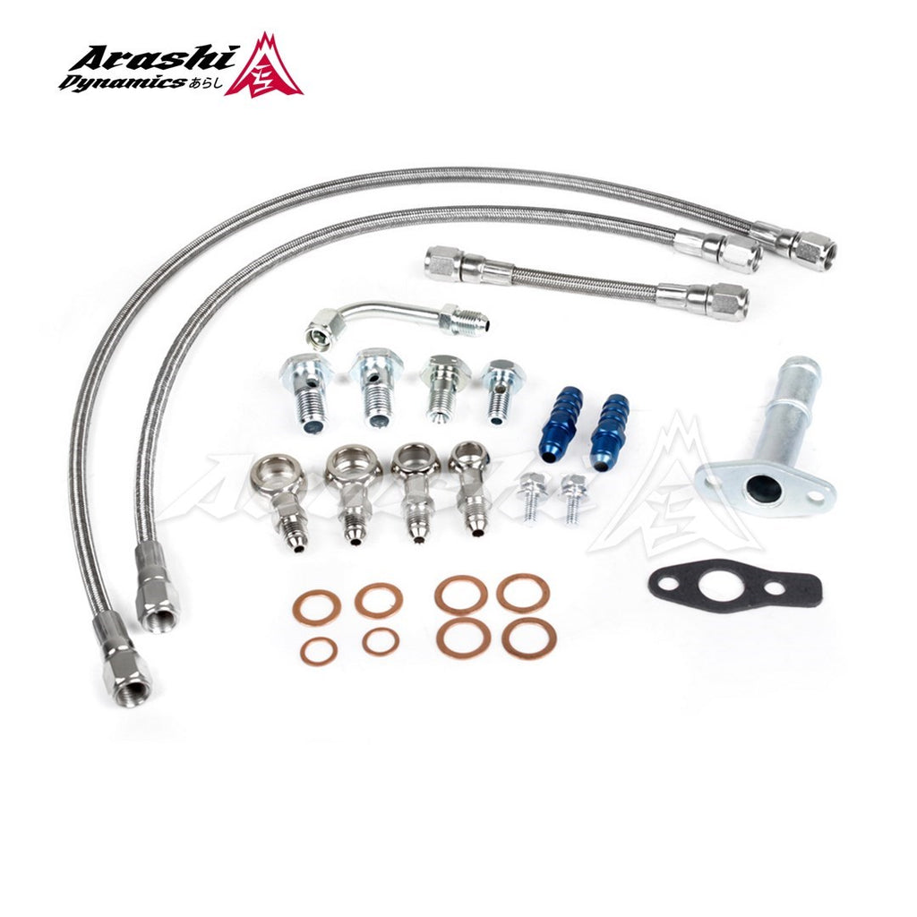 Mitsubishi 4B11T Lancer EVO X  For Stock TD05H TD05HA Turbo Oil Water Line Kit