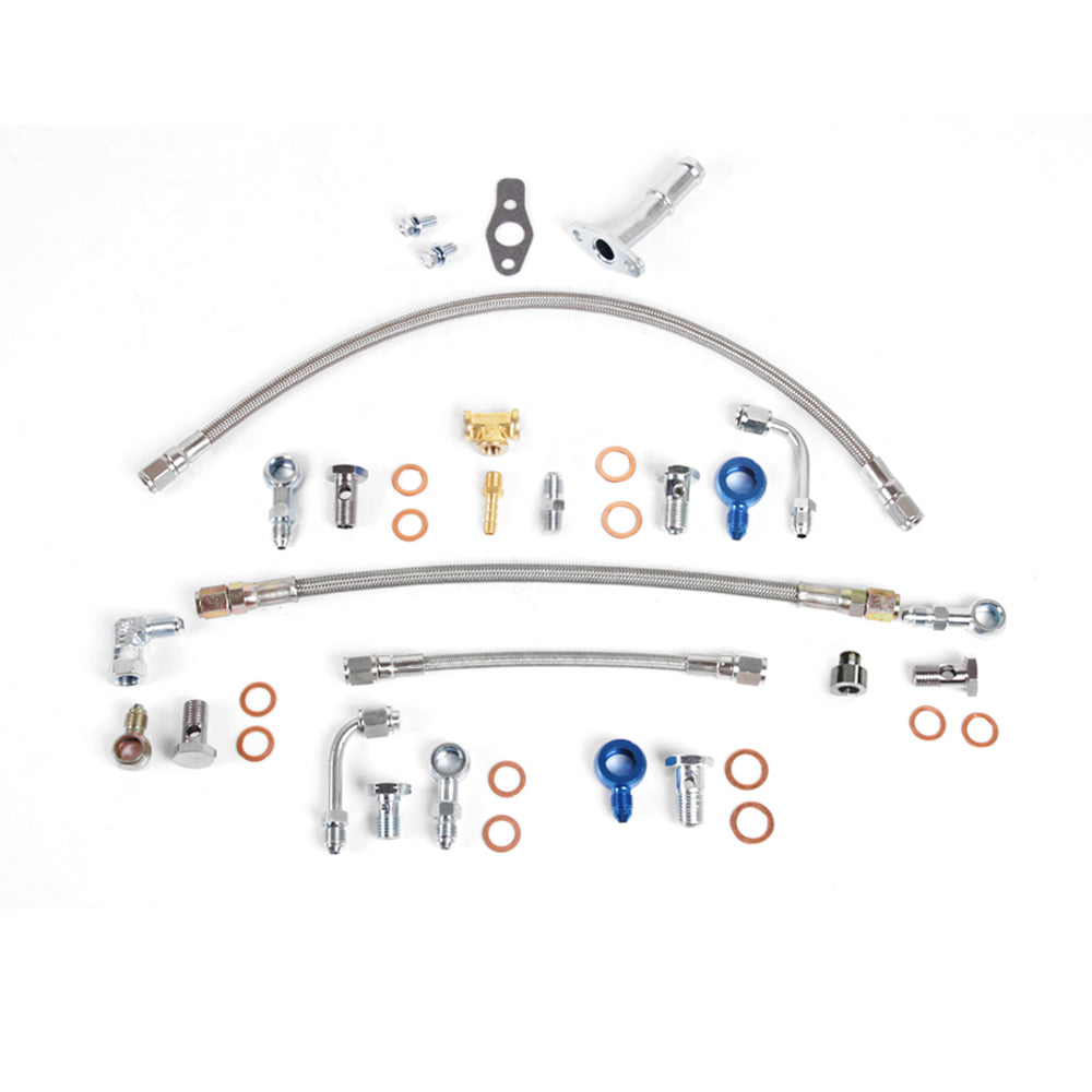MHI TD04 Upgrade For SAAB 9-3 9-5 AERO 2.0T Turbo Oil Water Teflon Line Kit