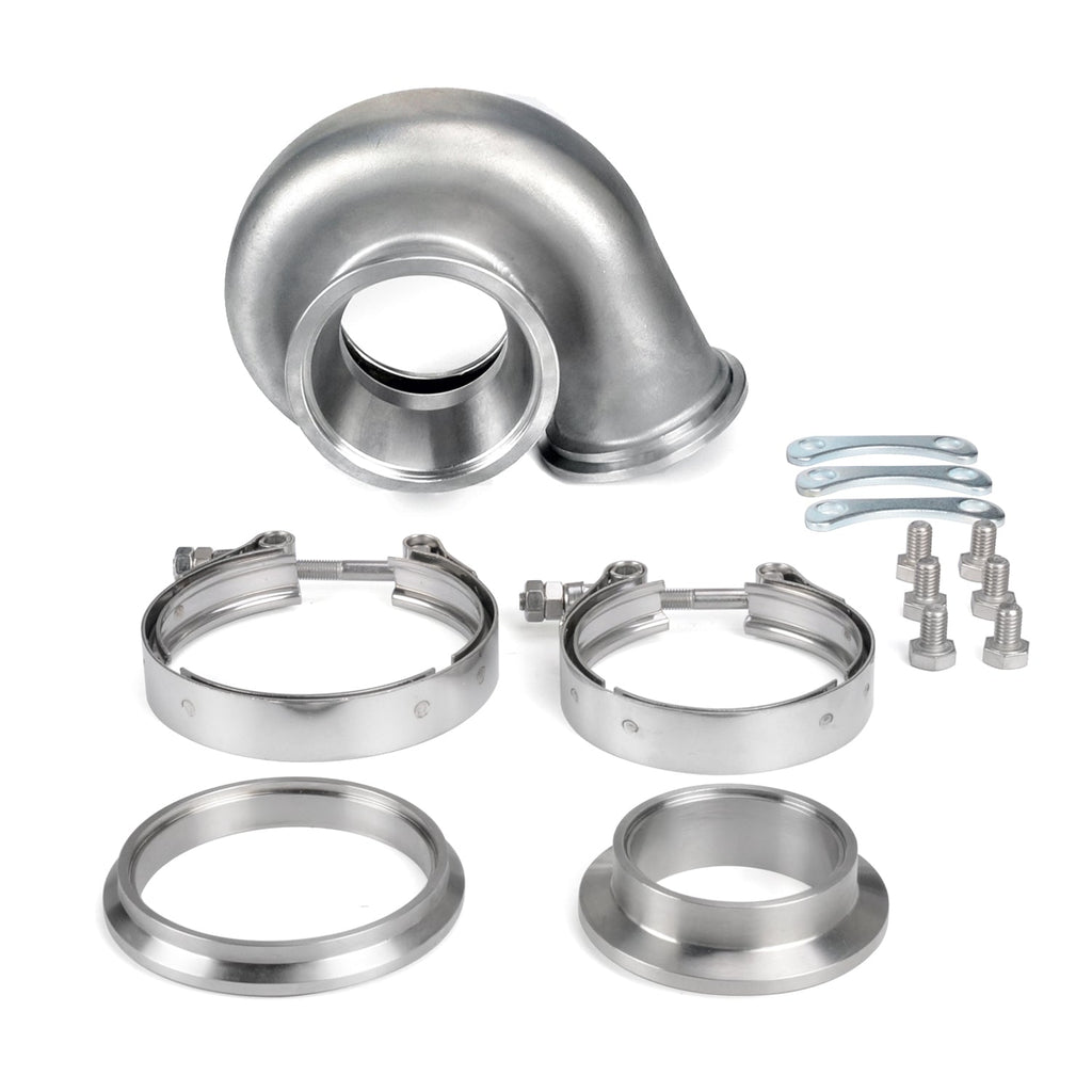 thumbnail image 2 of GT3071R GT3076R GT30 GTX30 A/R .63 Vband Outlet Exhaust Housing 3 Inch Clamp Flange 2 of 5