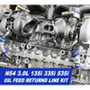 BMW N54 3.0L 135i 335i 535i 735i Twin TD03 Turbo Oil Feed Return Line Kit