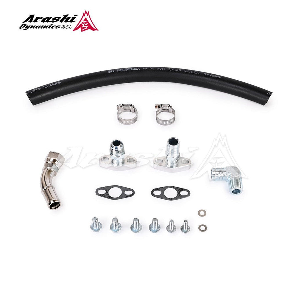 IHI RHF4 RHF5 RHF5F RHF55 RHF5HB RHB4 RHB5 Turbo Oil Return Drain Hose Line Kit