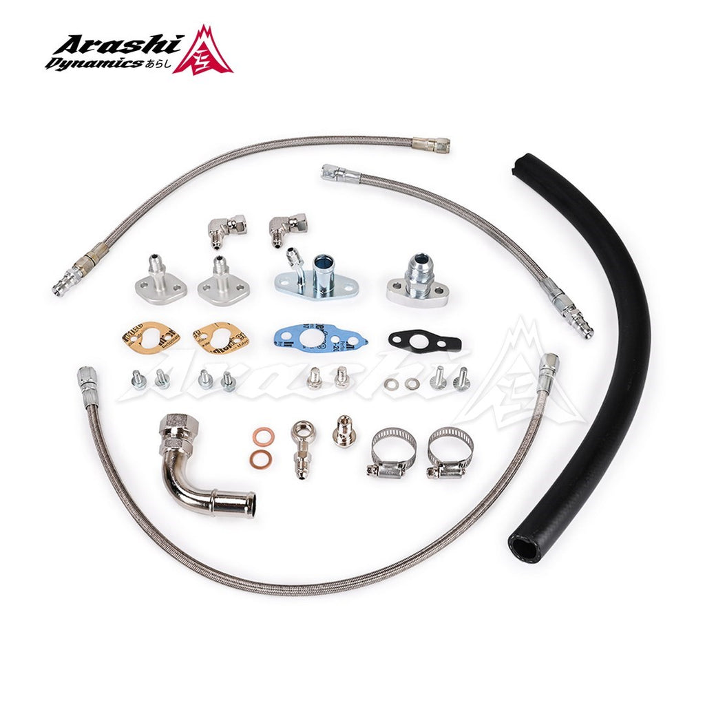 TOYOTA Land Cruiser DYNA 13BT 14BT CT26 17201-58020 Turbo Oil Water Line Kit
